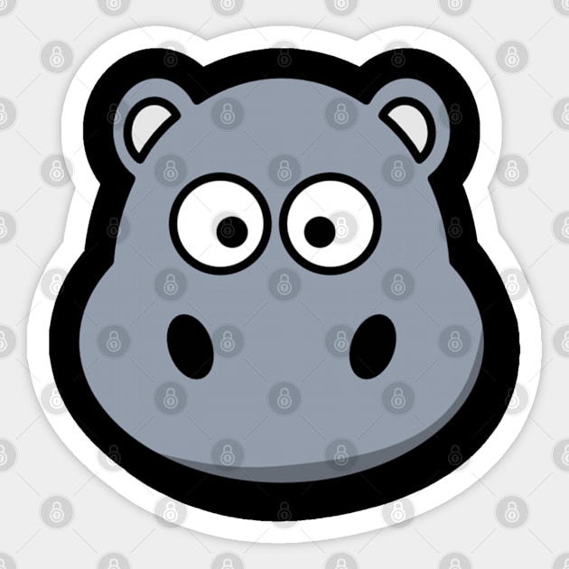 Cute Hot Hippo Sticker by hothippo